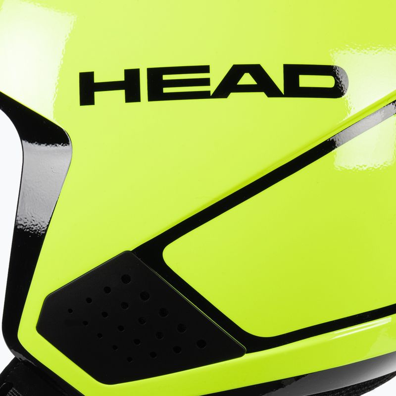 Detská lyžiarska prilba HEAD Downforce Jr žltá 320310 6