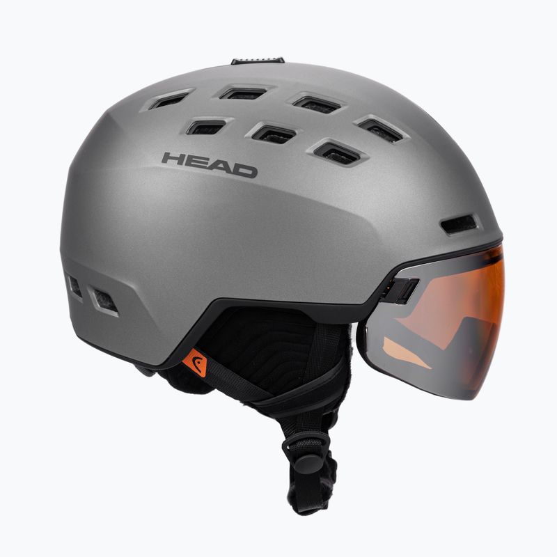 Pánska lyžiarska prilba HEAD Radar sivá 323430 4