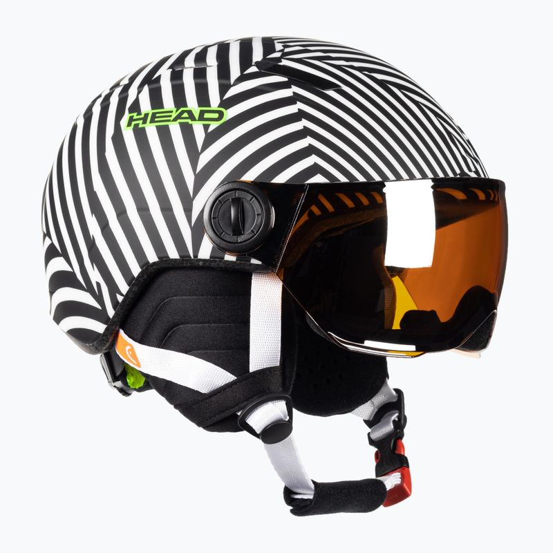 Detská lyžiarska prilba HEAD Mojo Visor S2 biela a čierna 328152