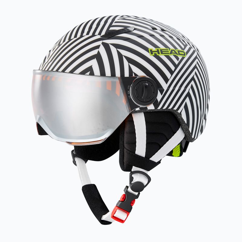 Detská lyžiarska prilba HEAD Mojo Visor S2 biela a čierna 328152 9