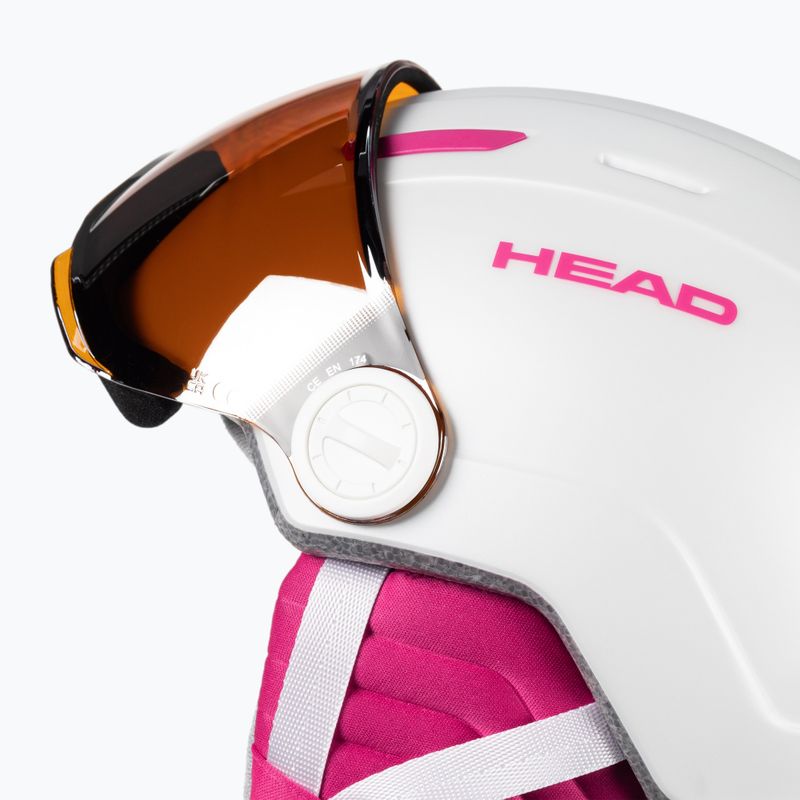 Detská lyžiarska prilba HEAD Maja Visor S2 biela 328172 6