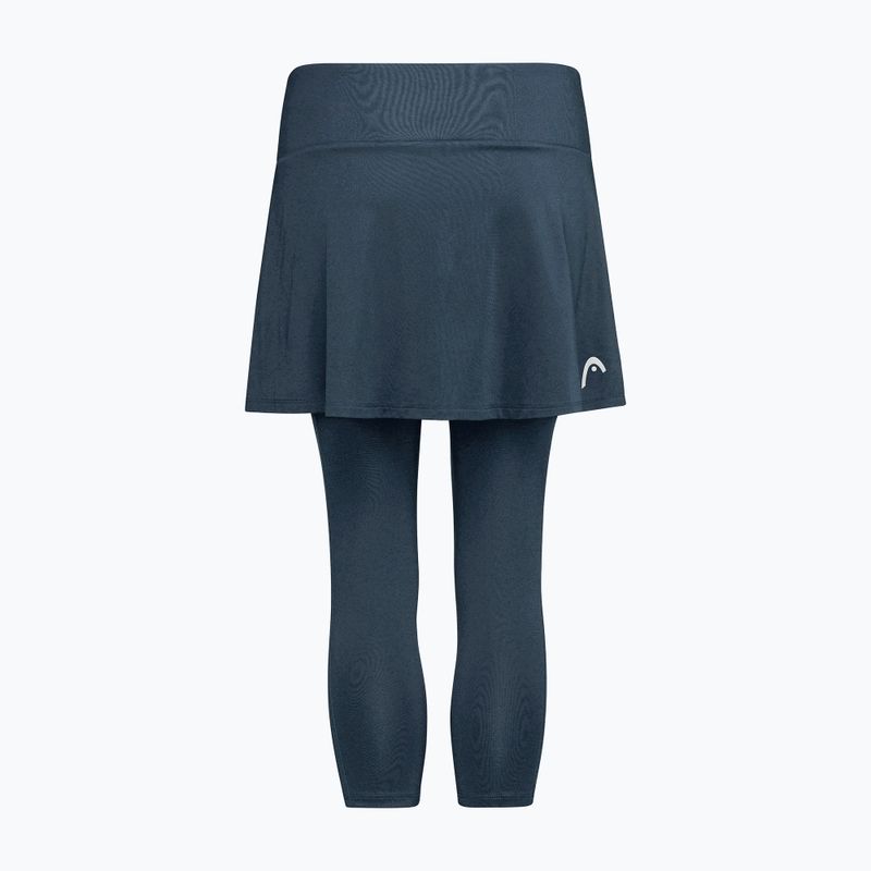 Dámska tenisová sukňa HEAD Club 3/4 Tights Skort navy 2