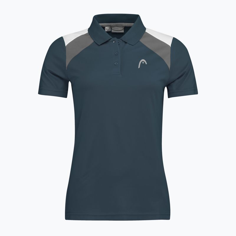 Dámske tenisové polo tričko HEAD Club 22 Tech Polo navy