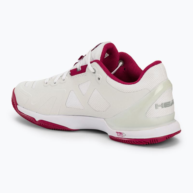 Dámska tenisová obuv HEAD Sprint Evo 3.0 Clay white/berry 3