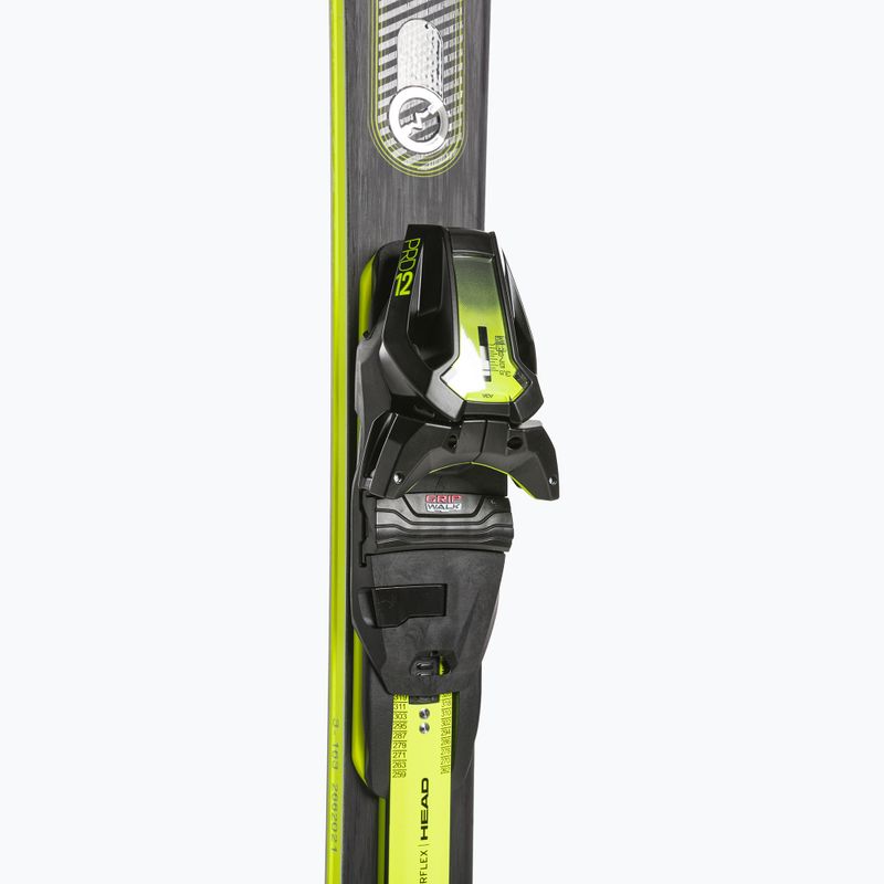 Zjazdové lyže HEAD Supershape e-Speed SW SF-PR + PRD 12 black/neon yellow 4