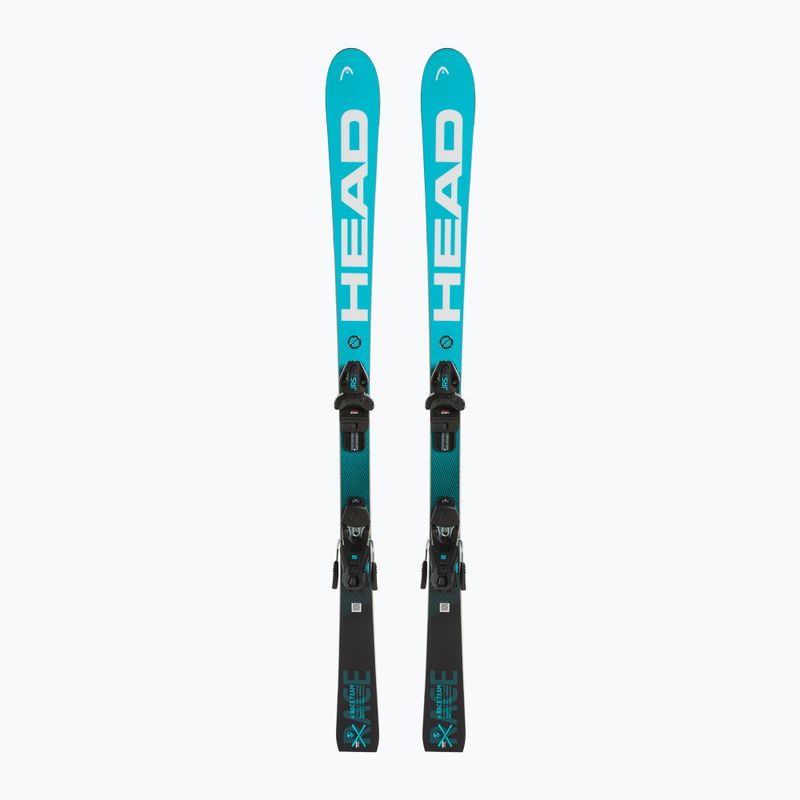 Detské zjazdové lyže HEAD WC e.Race Team SW JRS + Jrs 7.5 black/blue