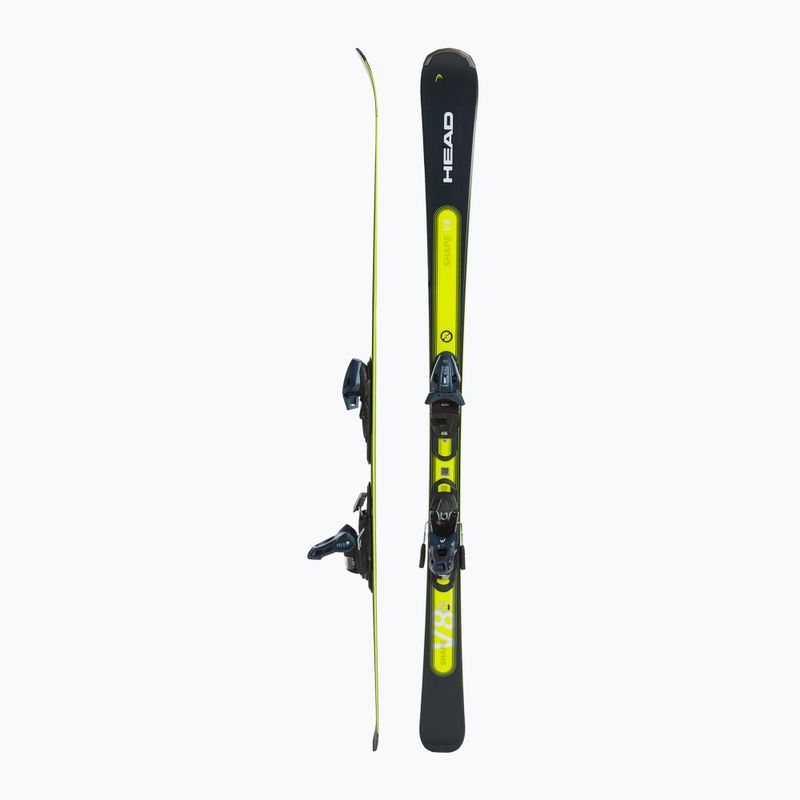 Zjazdové lyže HEAD Shape e-V8 SW AMT-PR + PR 11 dark blue/neon yellow 2