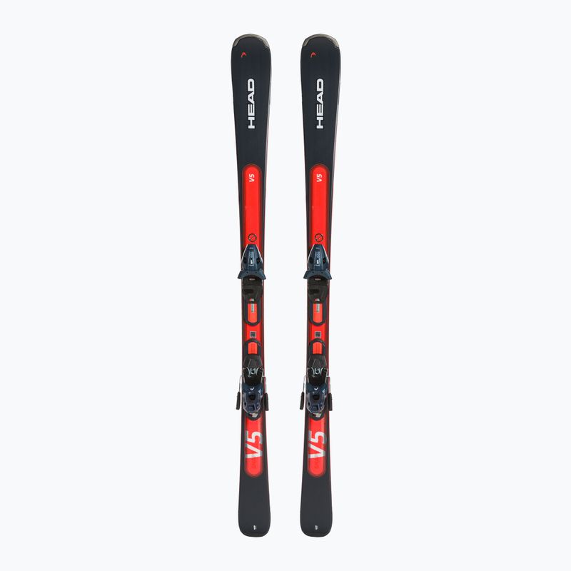 Zjazdové lyže HEAD Shape e.V5 AMT-PR + PR 11 dark blue/red