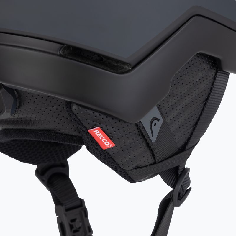 Lyžiarska prilba HEAD Porsche Faero EXP Mips black 17