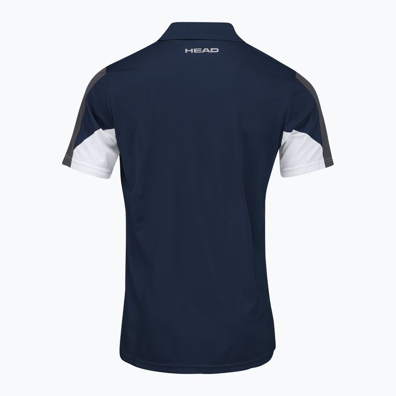 HEAD Club 22 Tech pánske tenisové polo tričko navy blue 811421 5