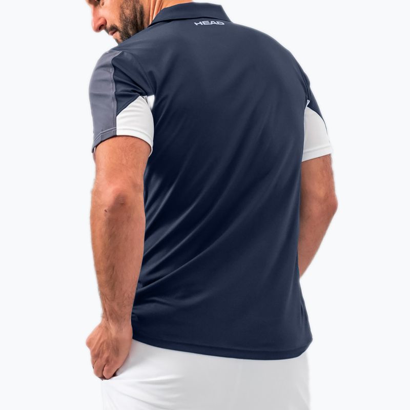 HEAD Club 22 Tech pánske tenisové polo tričko navy blue 811421 2