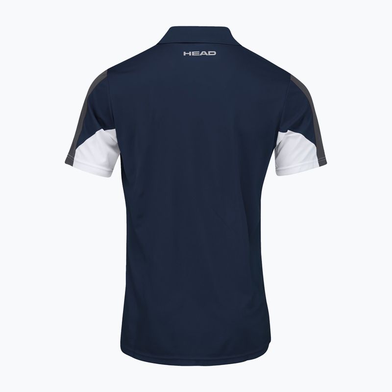 HEAD Club 22 Tech pánske tenisové polo tričko navy blue 811421 6