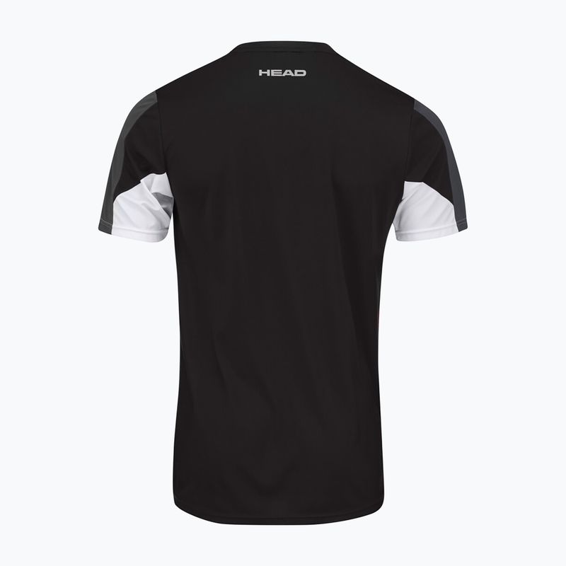 HEAD Club 22 Tech pánske tenisové tričko čierne 811431BK 2