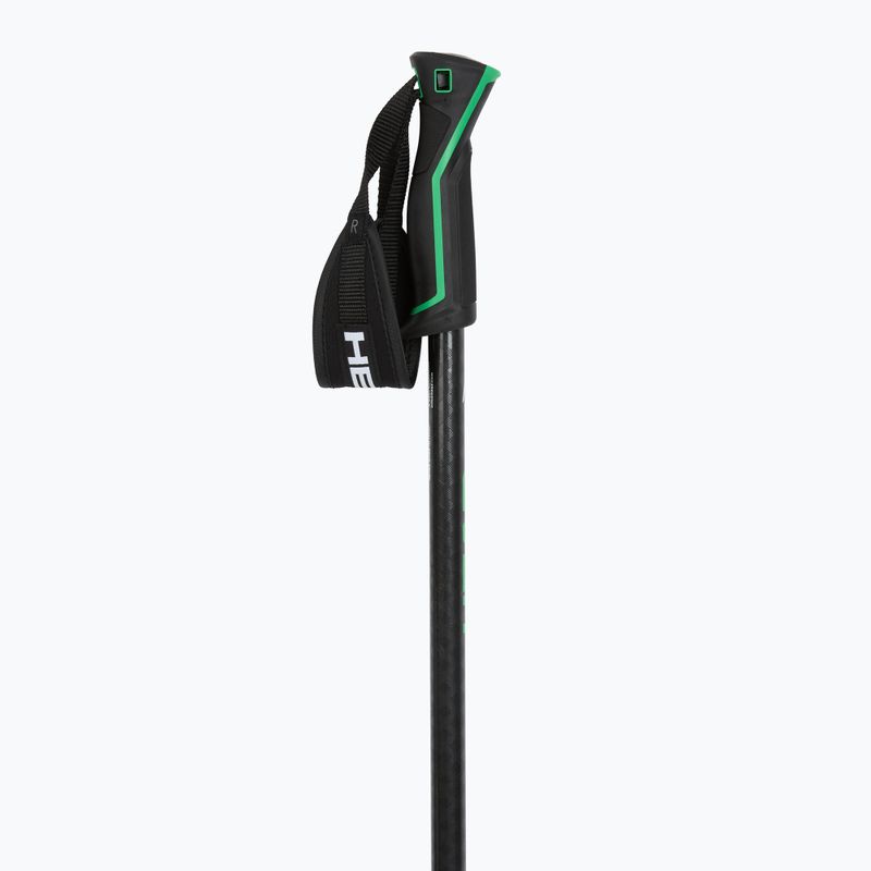 Lyžiarske palice HEAD Frontside carbon black/green 2