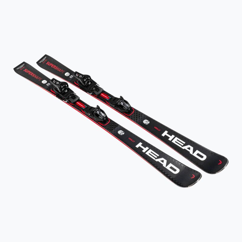 Zjazdové lyže HEAD Supershape e-Rally SW BB-PR + PRD 12 GW black/red 2