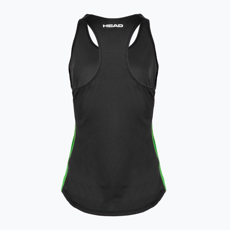 Dámske tenisové tielko HEAD Spirit Tank Top black 2