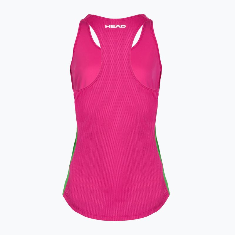 Dámske tenisové tielko HEAD Spirit Tank Top vivid pink 2