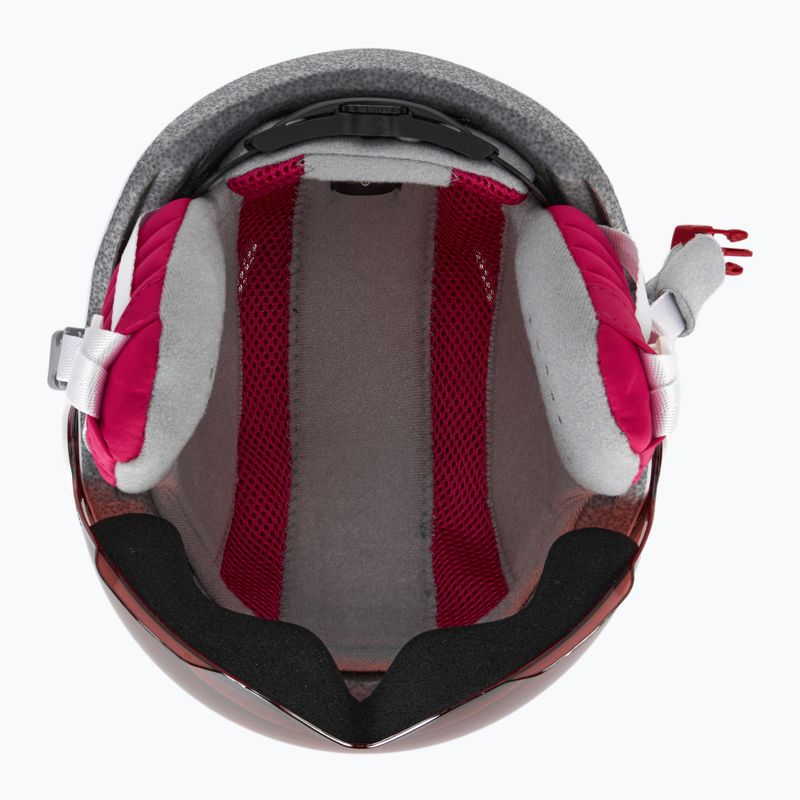 Detská lyžiarska prilba HEAD Maja Visor white/silver red 5