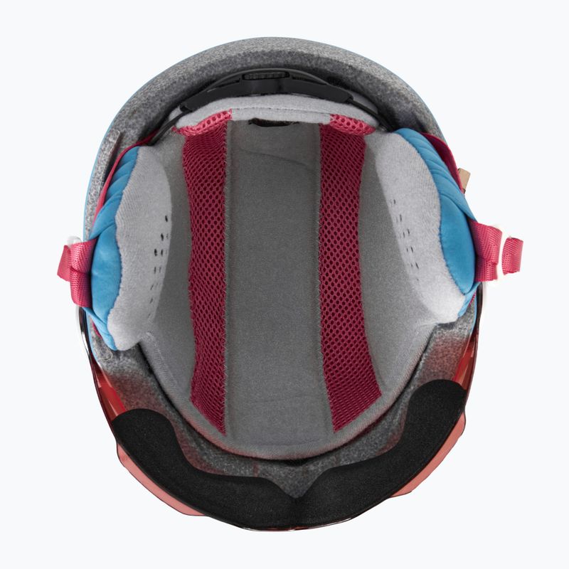 Detská lyžiarska prilba HEAD Maja Visor pink/blue/silver red 5