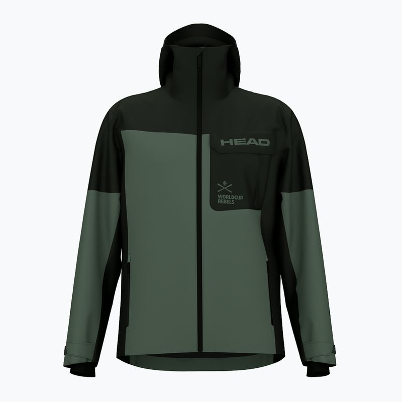 Pánska lyžiarska bunda HEAD Race Nova black/dark thyme