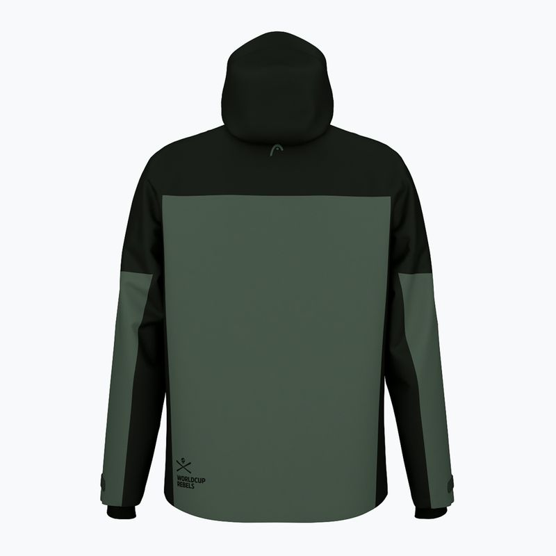Pánska lyžiarska bunda HEAD Race Nova black/dark thyme 2