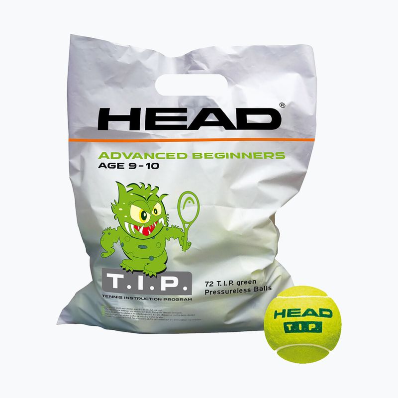 HEAD Tip Green 72 detské tenisové loptičky zelené 578280