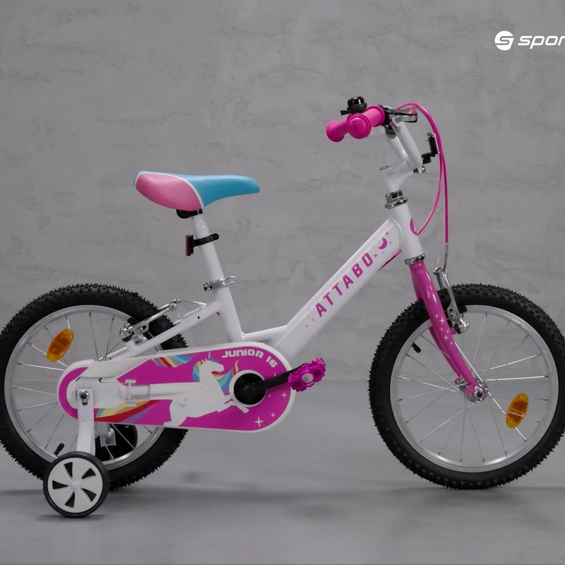 Detský bicykel ATTABO Junior 16" ružový AKB-16B 21