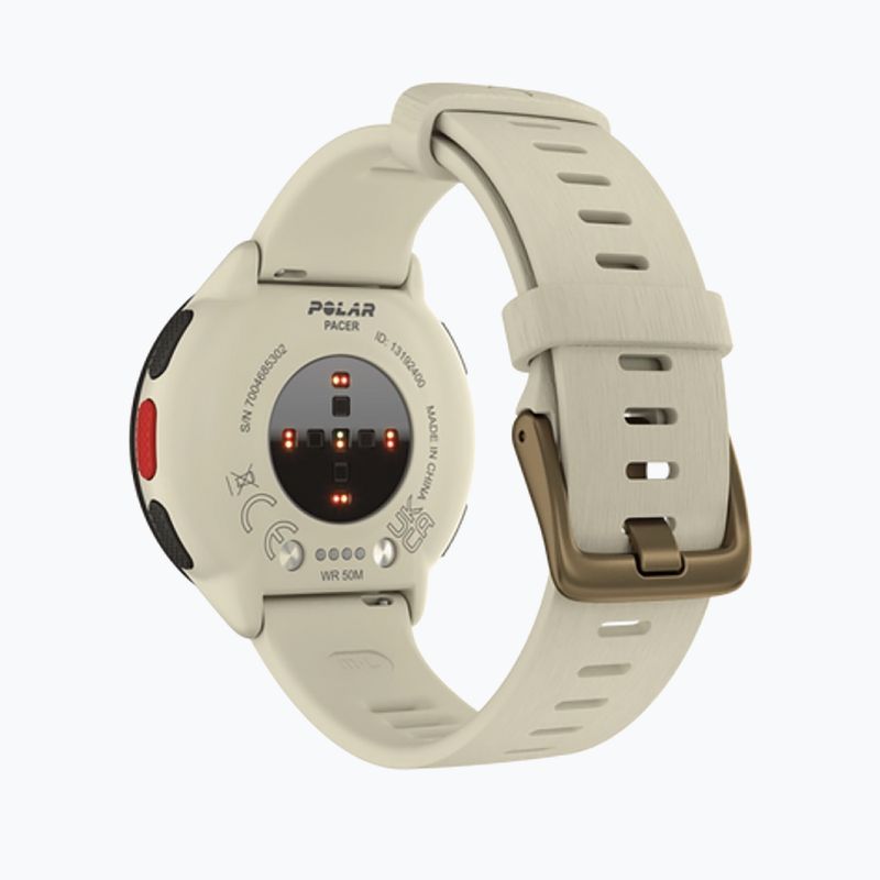 Hodinky Polar Pacer cream PACER WHI 3