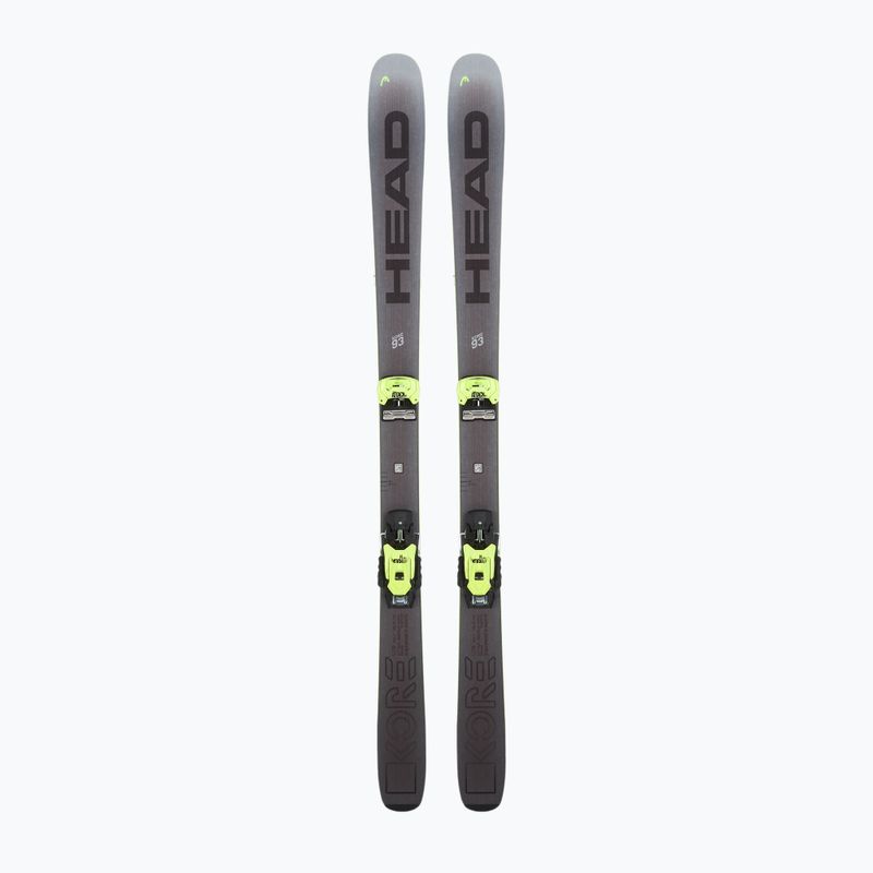 Zjazdové lyže HEAD Kore 93 + viazanie Attack 14 GW yellow/anthracite