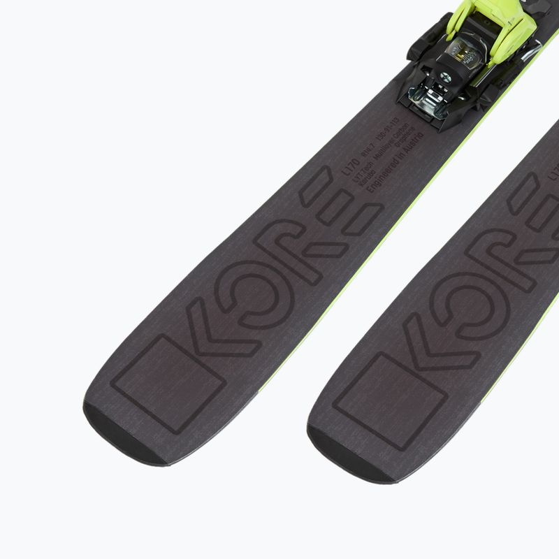 Zjazdové lyže HEAD Kore 93 + viazanie Attack 14 GW yellow/anthracite 7