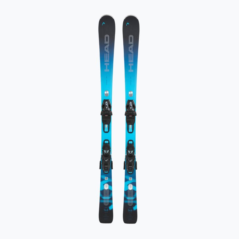 Dámske zjazdové lyže HEAD e-Super Joy SW SLR BB Joy Pro + viazanie Joy 11 GW SLR black/blue