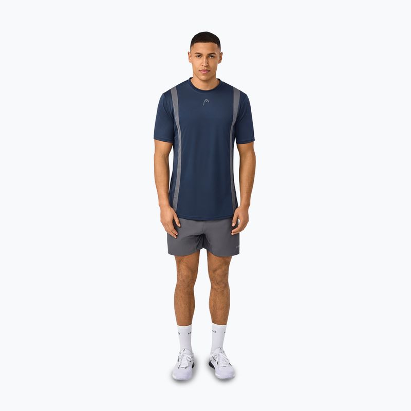 Pánske tenisové polo tričko HEAD Club 25 Tech Polo navy 2