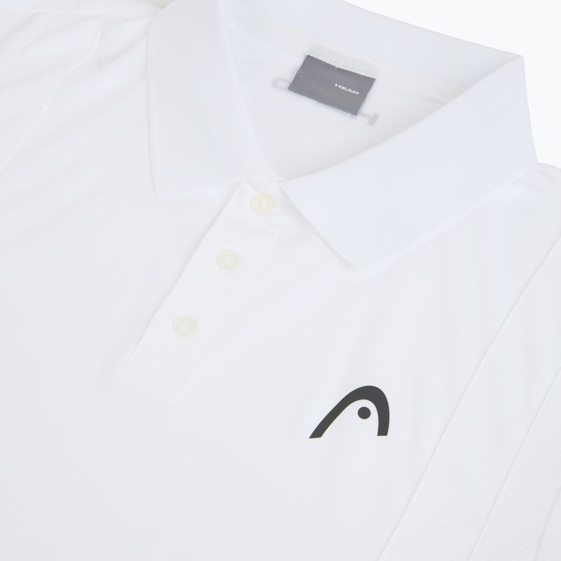 Pánske tenisové polo tričko HEAD Club 25 Tech Polo white 3