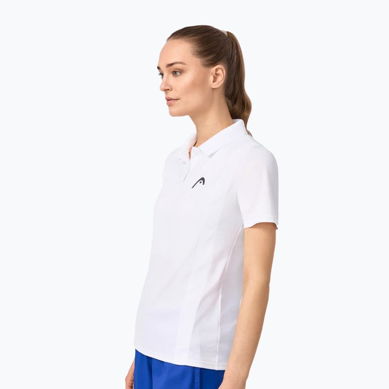 Dámske tenisové tričko HEAD Club 25 Tech Polo W white 4