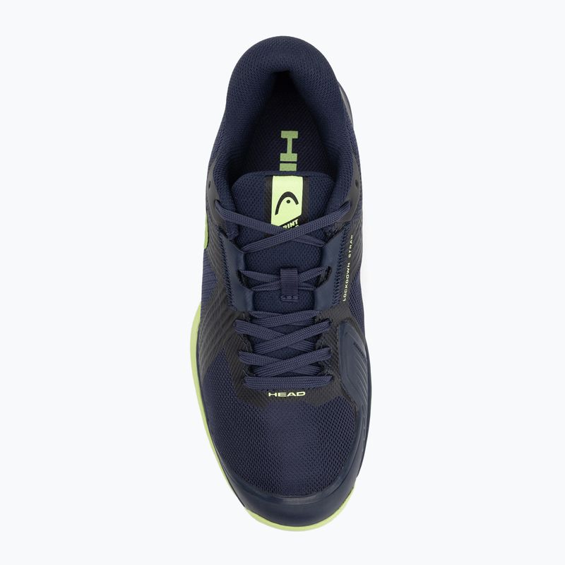 Pánska tenisová obuv HEAD Sprint Team 4.0 Clay navy/ lime 5