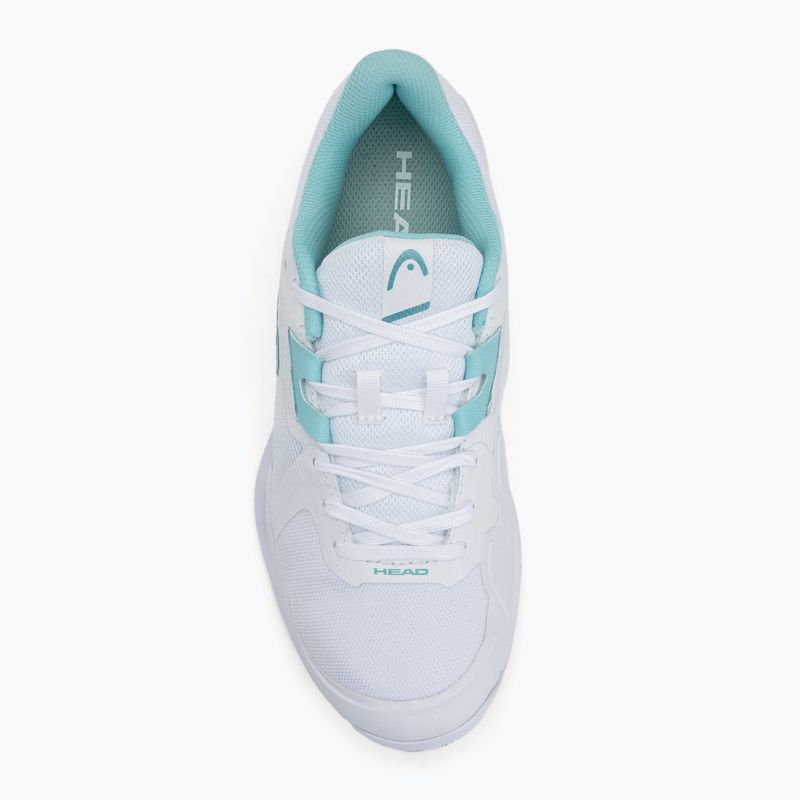 Dámska tenisová obuv HEAD Sprint Evo 3.5 Clay white/ turquise 5