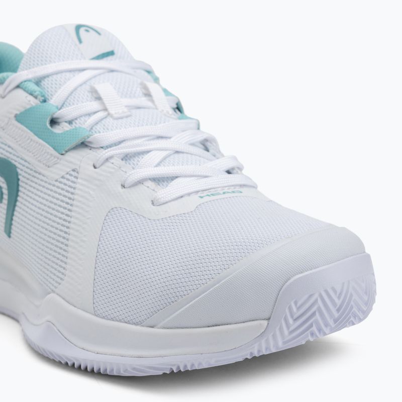 Dámska tenisová obuv HEAD Sprint Evo 3.5 Clay white/ turquise 7