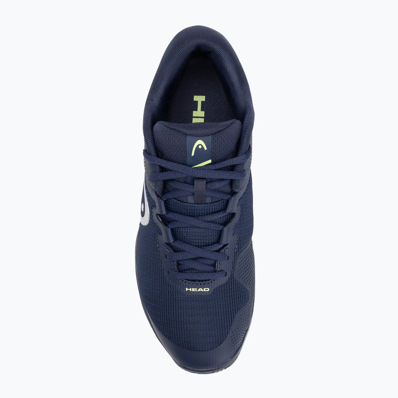 Pánska tenisová obuv HEAD Revolt Evo 2.0 Clay navy/ lime 5