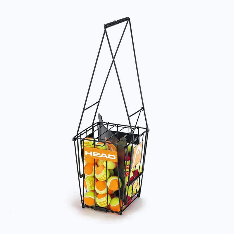 Košík na tenisové loptičky HEAD s oddeľovačom čierny 287251 6