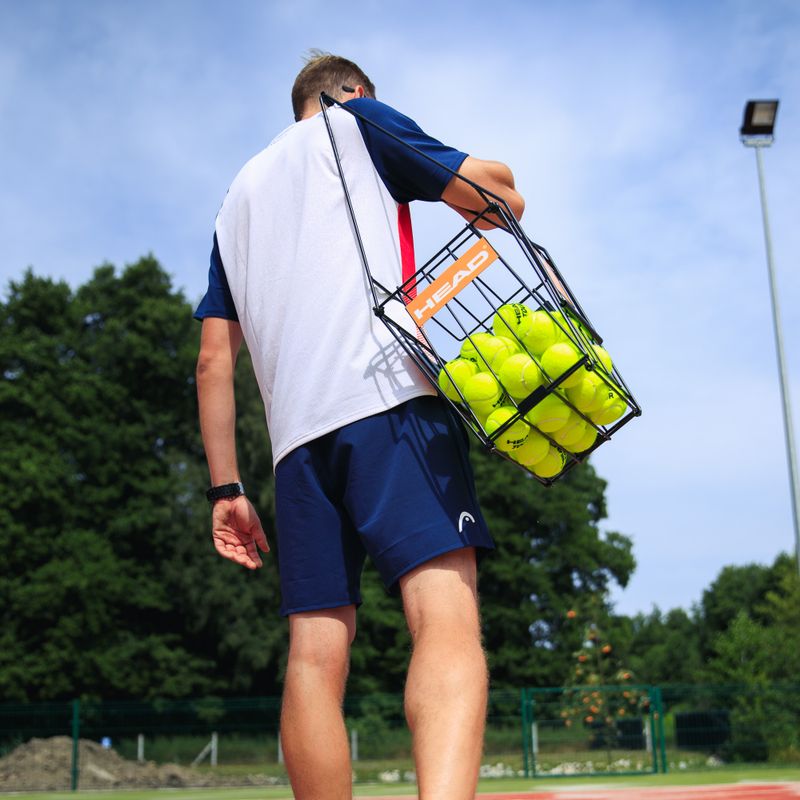 Košík na tenisové loptičky HEAD s oddeľovačom čierny 287251 9