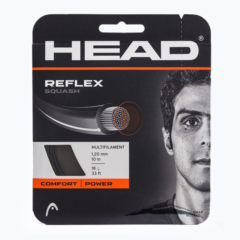 HEAD squash string sq Reflex Squash 10 m black 281256