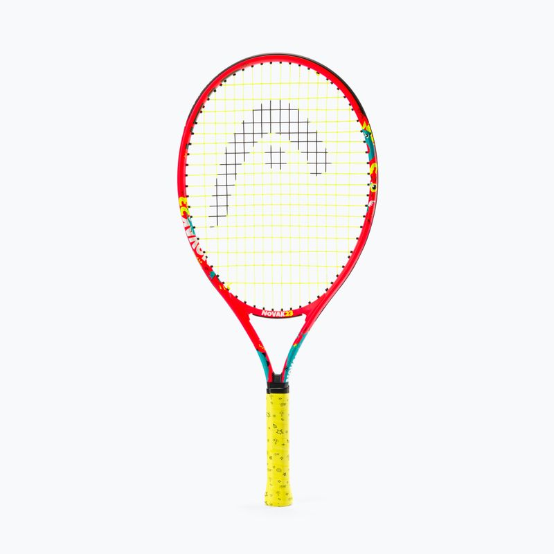 Detská tenisová raketa HEAD Novak 23 červená/žltá 233510