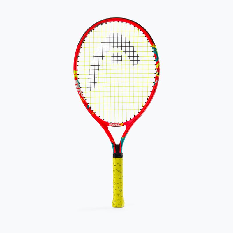 Detská tenisová raketa HEAD Novak 21 červená/žltá 233520