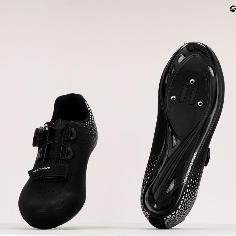 Northwave Core Plus 2 Wide black/silver pánska cestná obuv 10