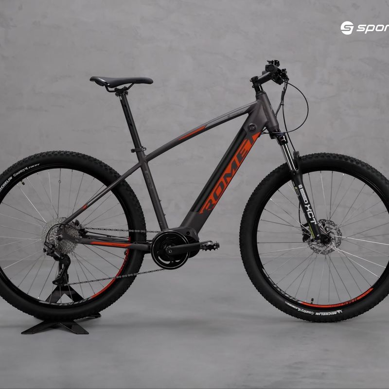 Romet e-Rambler E9.0 elektrický bicykel sivo-oranžový 2229701 17