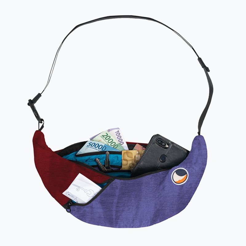 Taška cez rameno Ticket To The Moon Upcycled Sling purple/burgundy 2