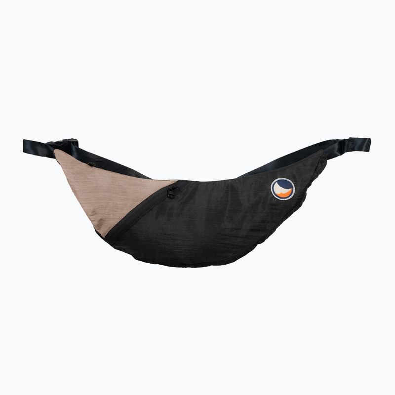 Taška cez rameno Ticket To The Moon Upcycled Sling black/natural beige
