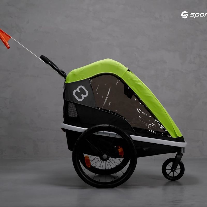 Hamax Avenida One príves na bicykel čierno-zelený 42_HAM 9