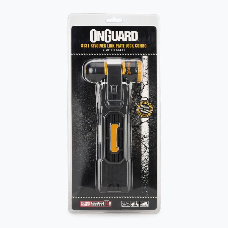 Zámok na bicykel OnGuard Link Plate Lock Revolver Combo X4P 8131