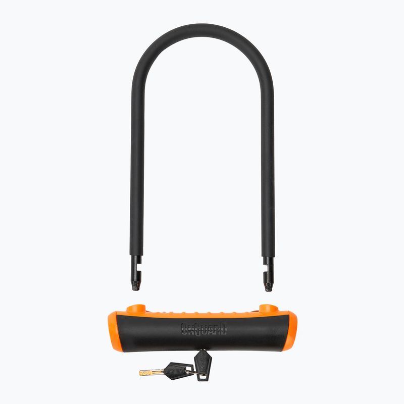 Zámok na bicykel OnGuard Neon 8154OR U-Lock čierno-oranžový 2
